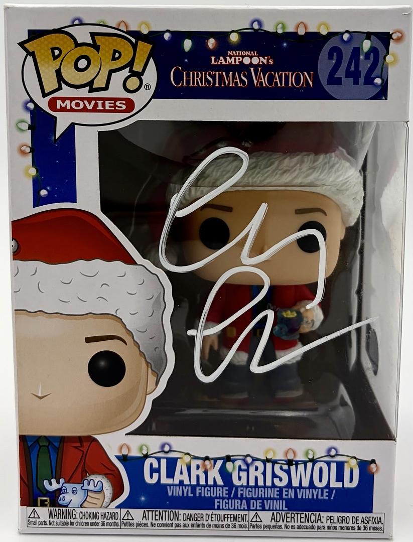 Chevy Chase Signed Funko Pop #242 Clark Griswold (Christmas Vacation) - Beckett COA